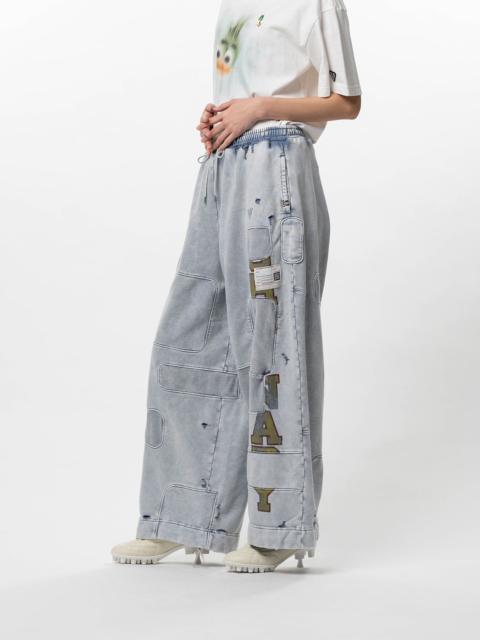 Maison MIHARAYASUHIRO Bleached Repair Sweat Pants