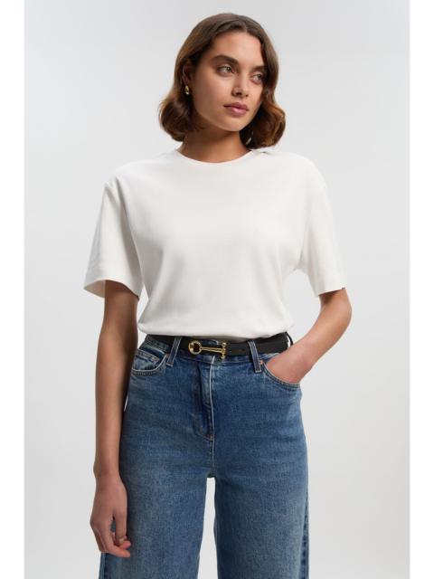 KAREN MILLEN Snaffle Trim Leather Belt