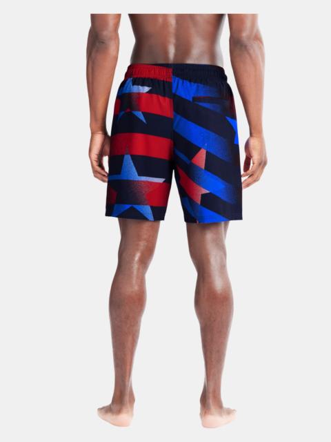 Men's UA Flag Streamer Swim Volley Shorts