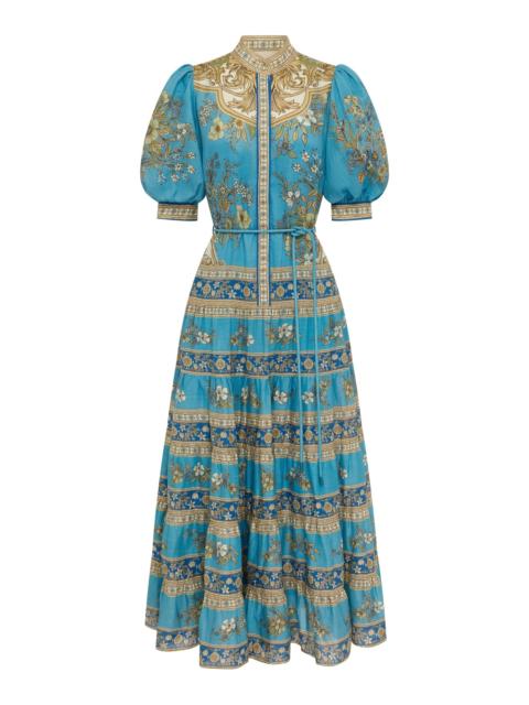 ALÉMAIS Cassie Tiered Midi Dress