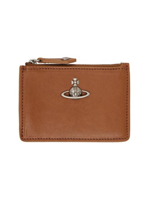 Vivienne Westwood Brown Slim Long Card Holder