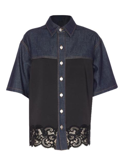 Stella McCartney embroidered denim shirt