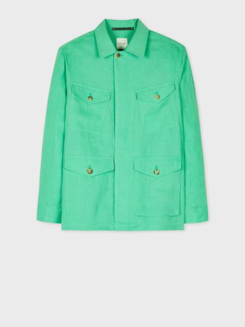 Paul Smith Turquoise Linen Field Jacket