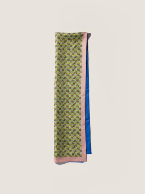 Miu Miu Printed twill scarf