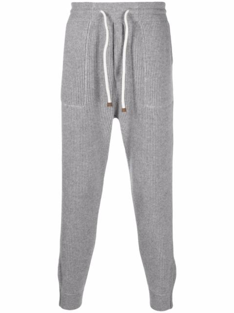 Brunello Cucinelli ribbed-knit cashmere sweatpants