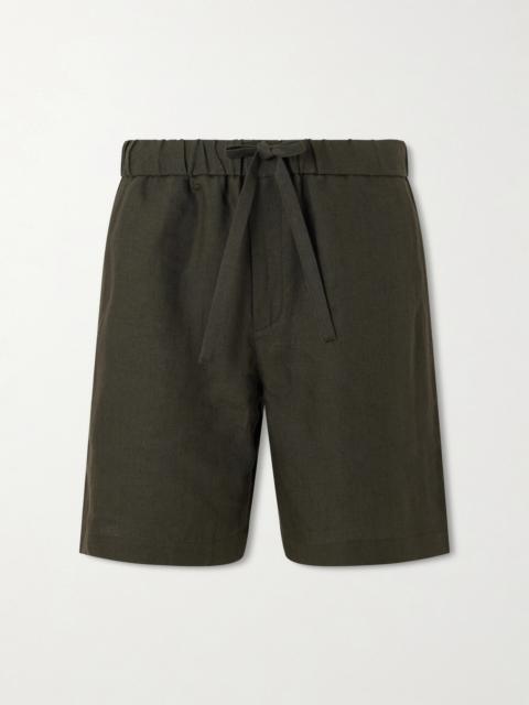 DE BONNE FACTURE Traveler Straight-Leg Linen Shorts