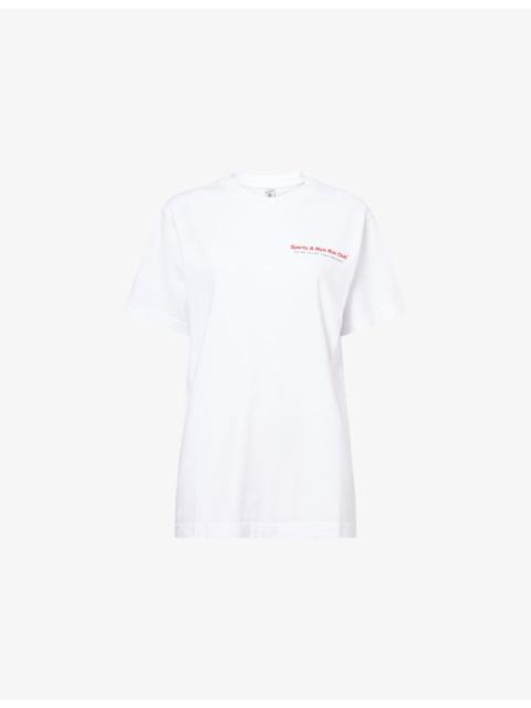 Sporty & Rich Duty Run Club Cotton T-Shirt