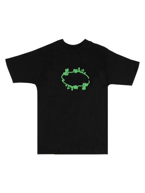 Off-White Circle Logo T-Shirt 'Black/Green'