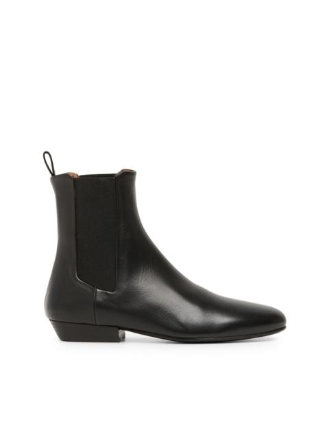 almond-toe leather Chelsea Boots