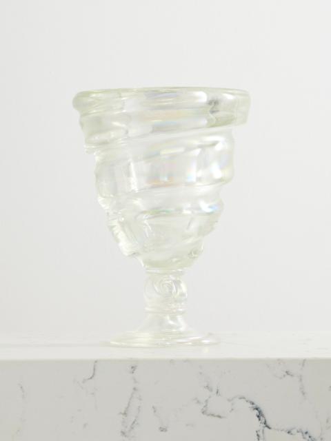 SOPHIE BILLE BRAHE Cellophane Iridescent Murano Glass Vase