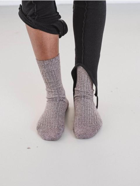 BASERANGE Rib Overankle Socks - Organic Cotton Rib