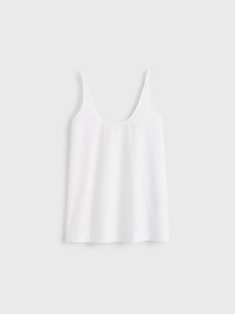 TOTEME Scoop poplin tank white