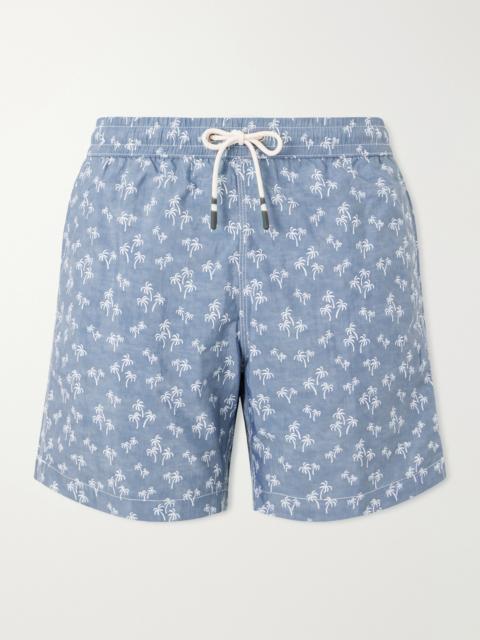 Hartford Straight-Leg Printed Swim Shorts