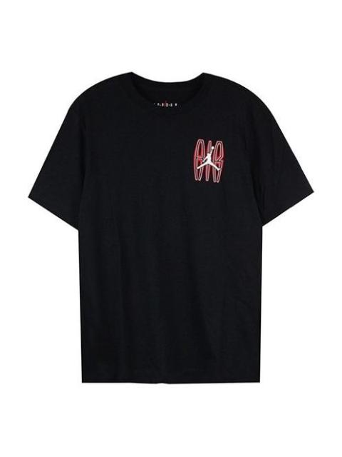 Jordan Air Jordan Jumpman Logo Printed Basketball TEE Men Black AQ3706-010