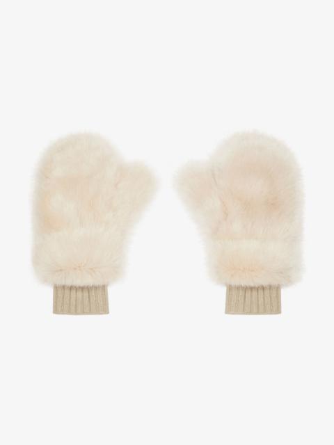 Givenchy MITTEN IN FAUX FUR