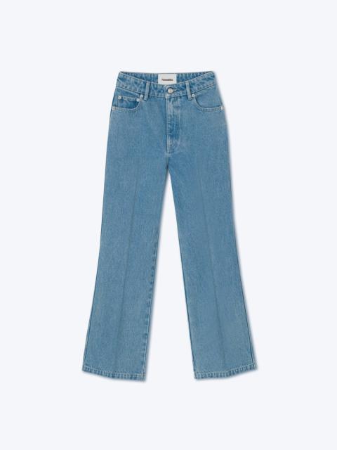 Nanushka ZOEY - Cropped kick-flare jeans - Eco light wash