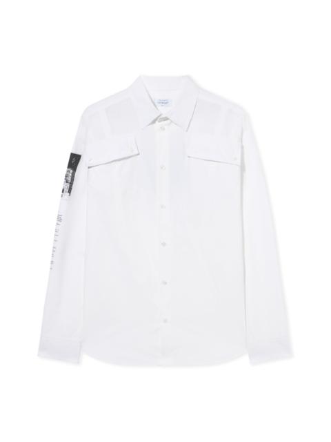 Off-White Emblem Poplin Military Shirt
