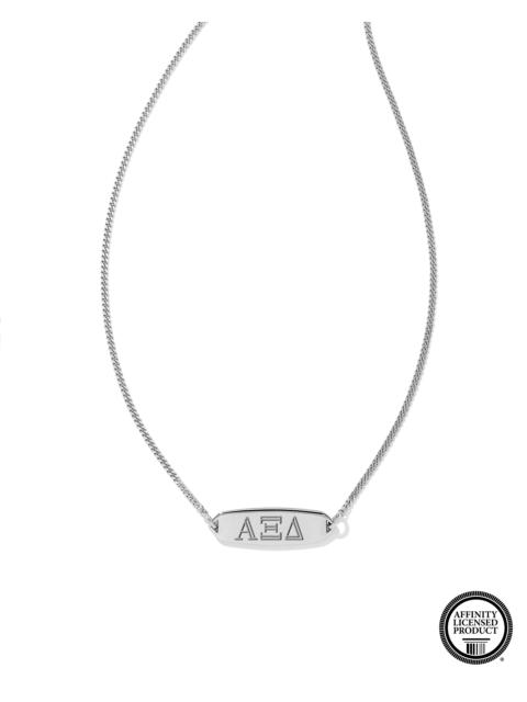 KENDRA SCOTT Alpha Xi Delta Pendant Necklace in Sterling Silver
