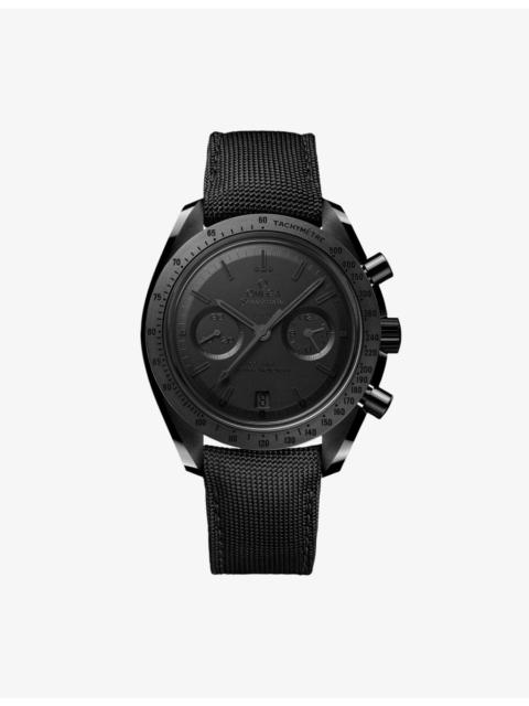 OMEGA Speedmaster Dark Side of the Moon Ceramic Fabric-Strap Watch 44.25mm