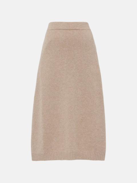 Brunello Cucinelli Wool and silk blend midi skirt