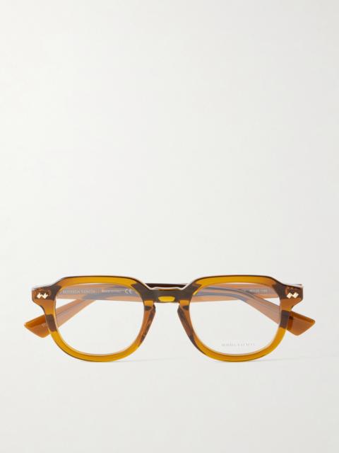 Bottega Veneta Ribbon Stud Round-Frame Recycled Acetate Glasses