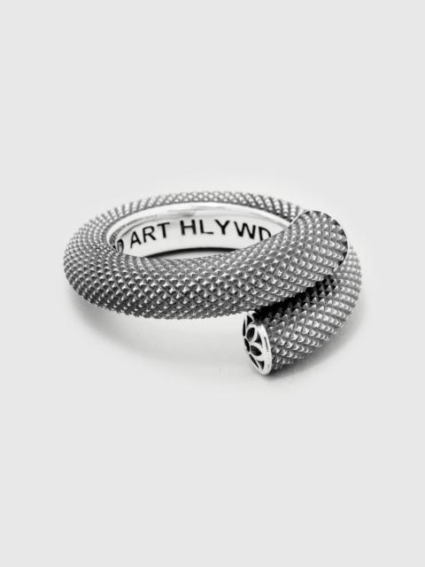GOOD ART HLYWD Nixon Goosebumps Ring in Sterling Sliver