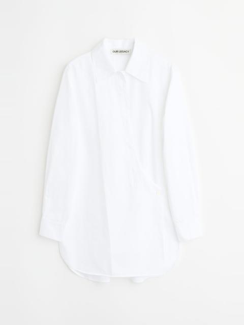 Our Legacy Wave Shirt Fine White Super Poplin