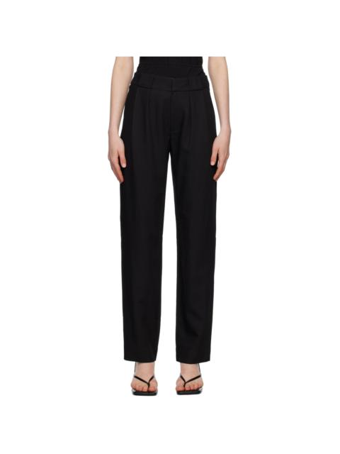 Proenza Schouler Black Proenza Schouler White Label Drapey Suiting Trousers