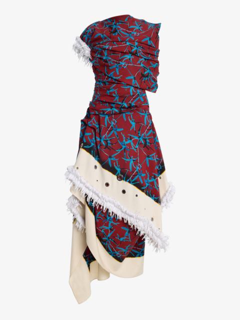 Proenza Schouler Bodine Dress in Printed Stretch Cady