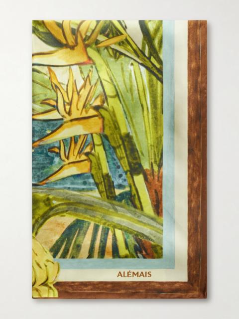 ALÉMAIS Toucan Tango Printed Silk-twill Scarf