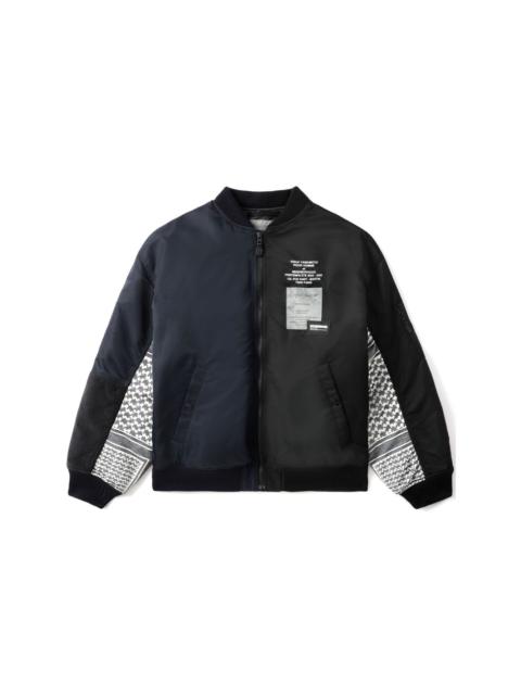 Yohji Yamamoto contrast-sleeve bomber jacket