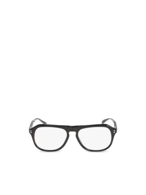JACQUEMUS x Linda Farrow geometric-frame glasses