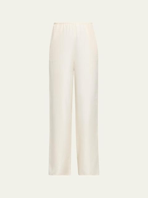 TOTEME Monogram Silk Pj Bottoms