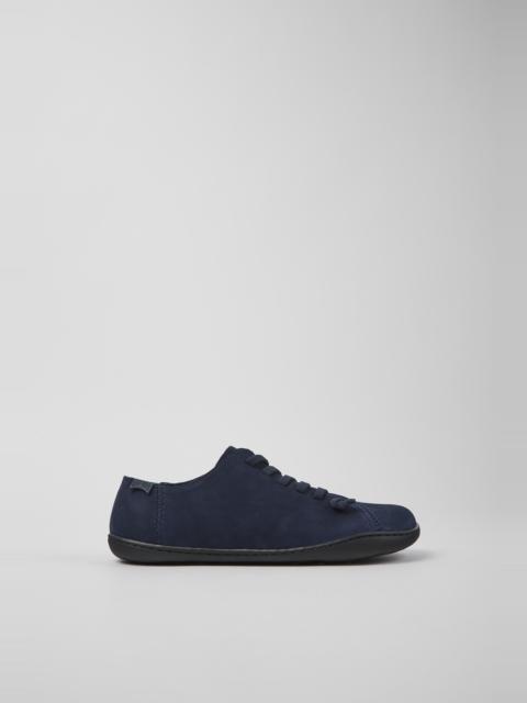 CAMPER Peu Blue nubuck shoes for women