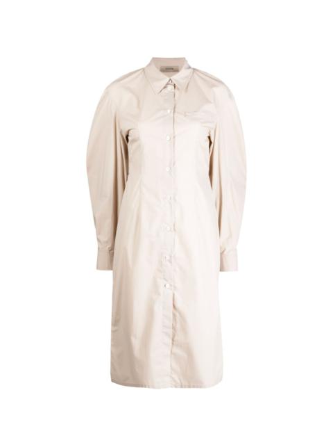SYSTEM cut-out back shirt dress