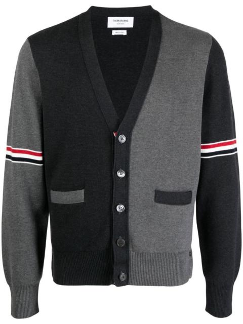 Thom Browne colour-block cotton cardigan