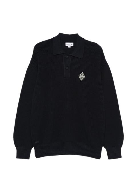 LACOSTE polo-collar sweater