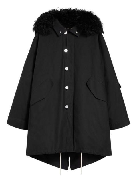 Jil Sander cotton parka coat
