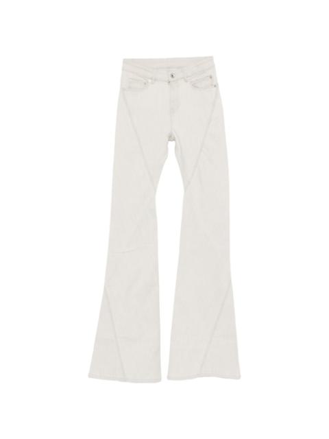 Rick Owens DRKSHDW Bias zip-up flared jeans
