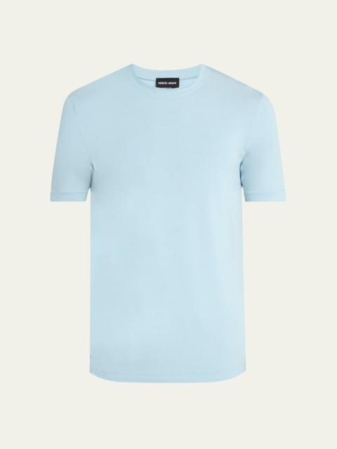 GIORGIO ARMANI Men's Solid Short-Sleeve T-Shirt