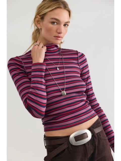 FREE PEOPLE We The Free Good Good Stripe Turtleneck