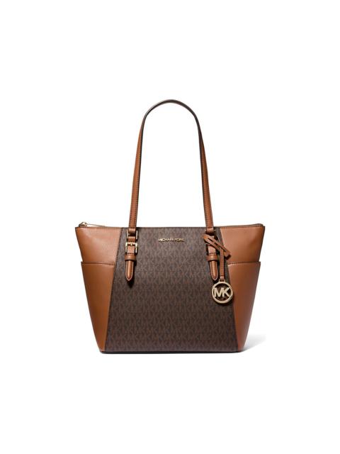 MICHAEL KORS large Charlotte monogram-print tote bag