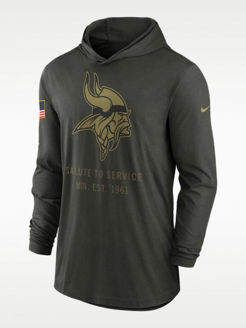 Nike Minnesota Vikings Salute to Service Sideline Men’s Nike Dri-FIT NFL Long-Sleeve Hooded Top