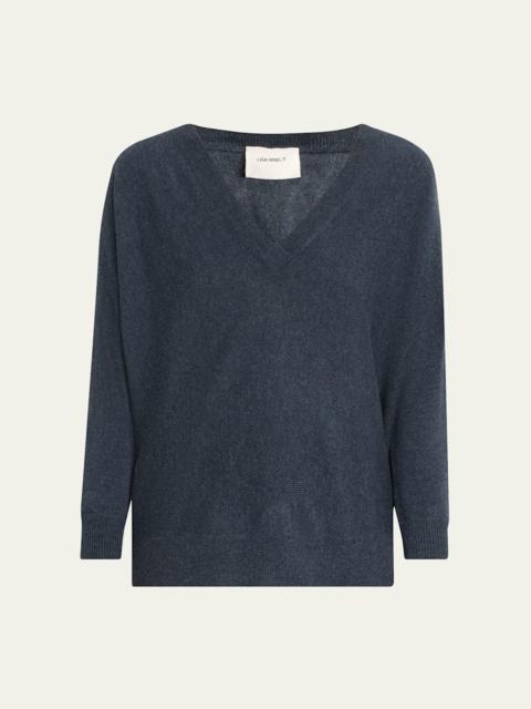LISA YANG Kenny Cashmere V-Neck Sweater