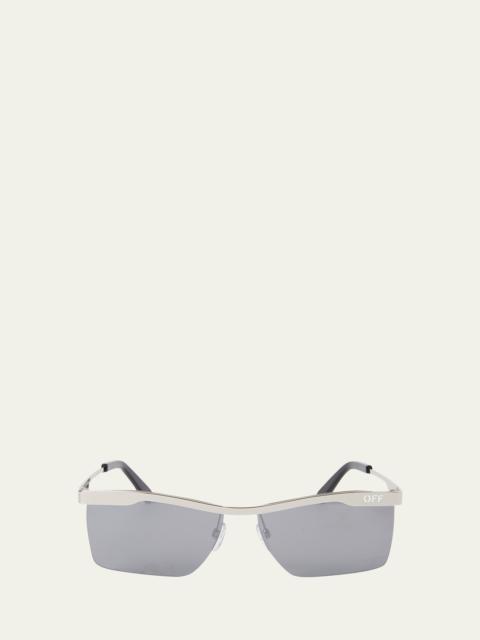 Men's Rimini Metal Rectangle Sunglasses
