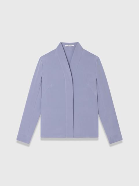 THE FOLD Bowery Stretch Silk Blouse