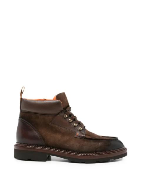 Santoni Boots Military Brown "Colin"