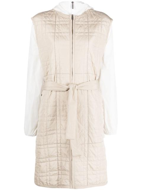 FABIANA FILIPPI two-tone hooded coat