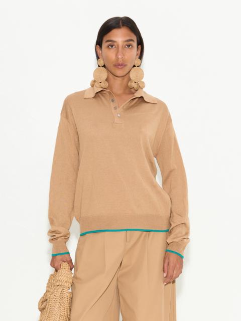 SIMONMILLER Marcel Polo Sweater in Khaki