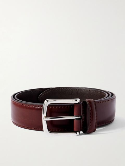 Anderson's 4cm Polished Leather Belt Burgundy